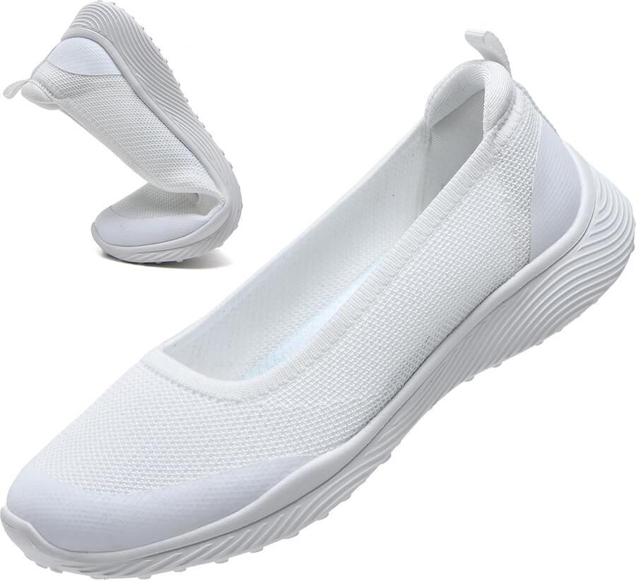 Loafers slippers met voetondersteuning lichtgewicht plat voor vrije tijd fitness