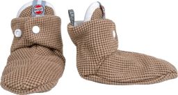 Lodger Antislip Kindersloffen 17 Beige Katoen Drukknoopsluiting 6-12 Luchtig Slipper Ciumbelle