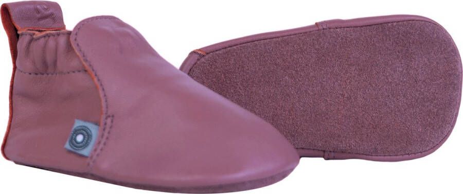 Lodger Baby Slofjes Donkergrijs Stepper Leer Suede Buitenzool Eerste Slofjes Perfecte Pasvorm Stevig 15-18M