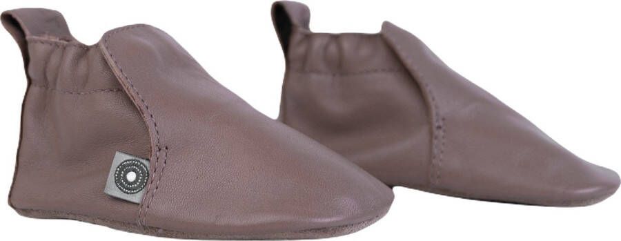 Lodger Baby Slofjes Bruin Stepper Leer Suede Buitenzool Eerste Slofjes Perfecte Pasvorm Stevig 3-6M