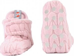 Lodger Baby Slofjes Slipper Empire 2-Laags Fleece 12-18 maanden Klittenbandsluiting Warm Antislip Roze