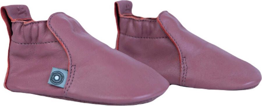 Lodger Baby Slofjes Roze Stepper Leer Suede Buitenzool Eerste Slofjes Perfecte Pasvorm Stevig 15-18M