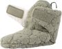 Lodger Baby Slofjes Slipper Folklore 100% Fleece -6M Klittenbandsluiting Slofjes die blijven zitten Groen - Thumbnail 1