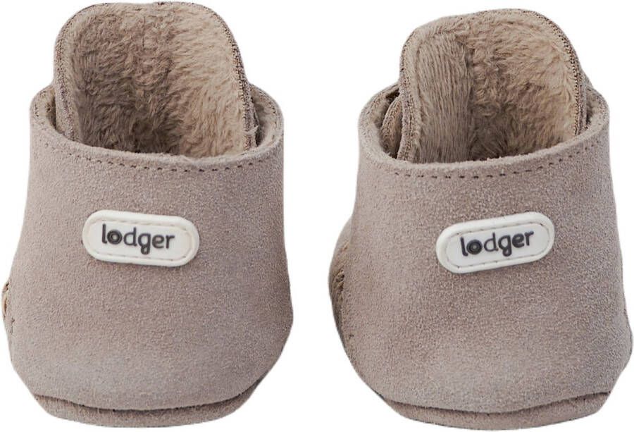 Lodger Babyslofjes Antislip Walker Moccasin Cognac 15 18M Antislip Soepel leer Klittenbandsluiting