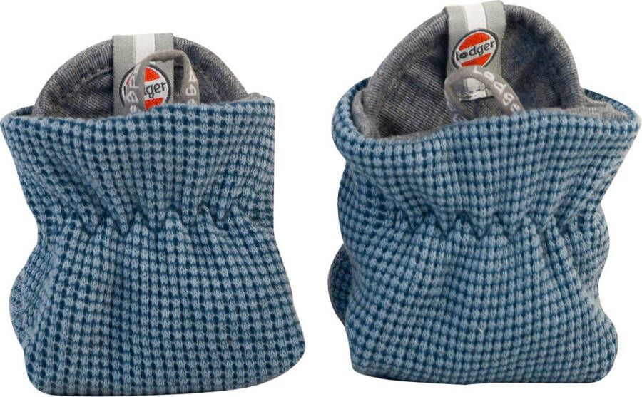 Lodger Babyslofjes antislip zool blauw 17 Slipper Ciumbelle Katoen 6-12M