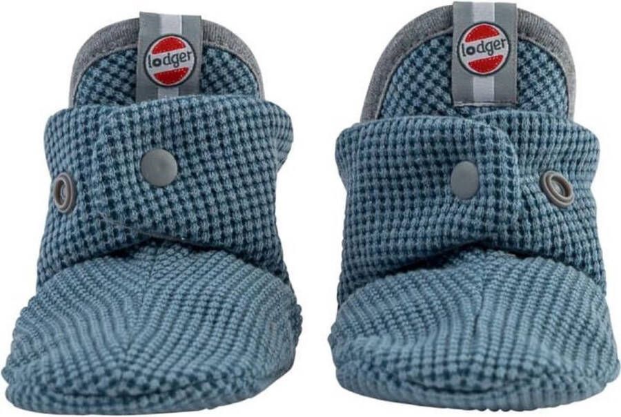 Lodger Babyslofjes antislip zool blauw 17 Slipper Ciumbelle Katoen 6-12M