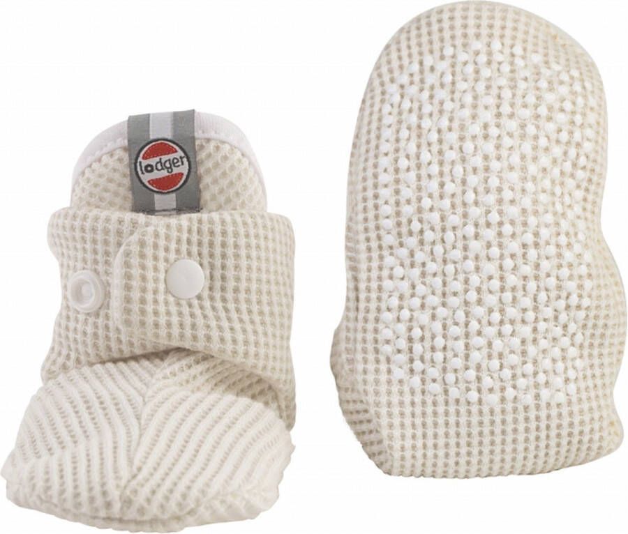 Lodger Babyslofjes Creme Slipper Ciumbelle Katoen Luchtig 6-12M