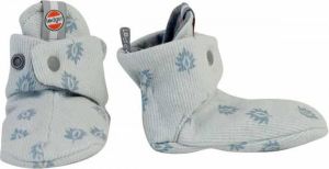 Lodger babyslofjes katoen Nomad Rib Ice Flow