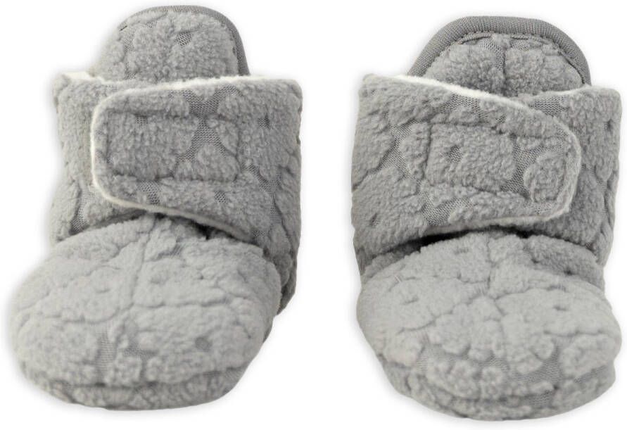 Lodger Babyslofjes met antislip Grijs Winter Fleece
