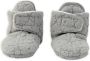 Lodger Baby Slofjes Antislip -18M Grijs Slipper Folklore 100% Fleece Klittenbandsluiting Slofjes die blijven zitten - Thumbnail 2