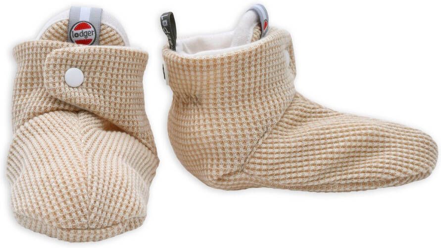 Lodger Kindersloffen Beige Slipper Ciumbelle Katoen Luchtig Unisex 6-12M Antislip