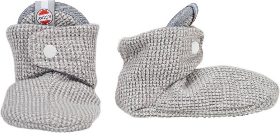 Lodger Antislip Slofjes Baby Slipper Ciumbelle Katoen Luchtig Unisex Grijs