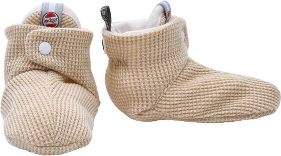 Lodger Kindersloffen Beige Slipper Ciumbelle Katoen Luchtig Unisex 6-12M Antislip