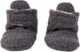 Lodger Babyslofjes 12-18 maanden Zwart Slipper Folklore 100% Fleece Klittenbandsluiting Slofjes die blijven zitten - Thumbnail 1