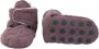 Lodger Eerste Babyslofjes Slipper Folklore 100% Fleece -3M Klittenbandsluiting Slofjes die blijven zitten Mauve - Thumbnail 1