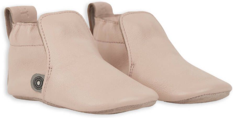 Lodger Leren slofjes roze Zachte zool