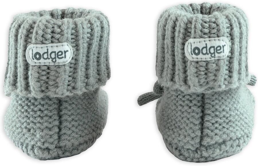 Lodger Wollen babyslofjes Groen Comfortabel & warm voor kleine voetjes 0