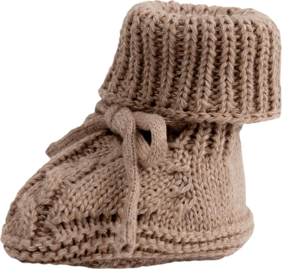Lodger Baby Slofjes Gebreid Beige Katoen Newborn Slofjes & Babysokjes - Foto 2