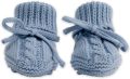 Lodger Baby Slofjes Gebreid Blauw Katoen Newborn Slofjes & Babysokjes - Blauw