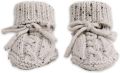 Lodger Baby Slofjes Gebreid Bruin Katoen Newborn Slofjes & Babysokjes - Grijs