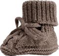 Lodger Baby Slofjes Gebreid Bruin Katoen Newborn Slofjes & Babysokjes - Bruin