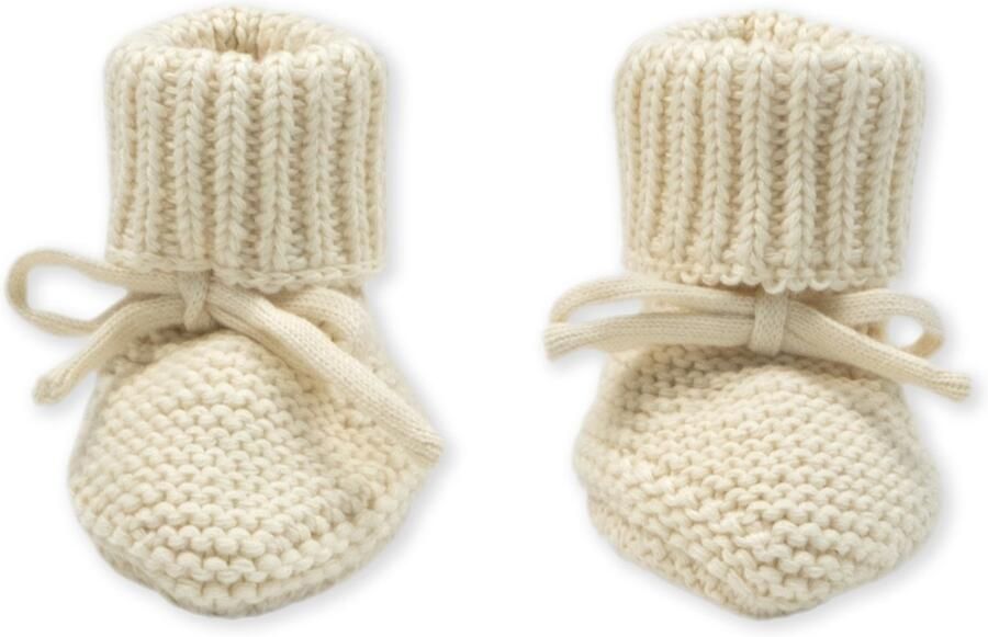 Lodger Baby Slofjes Gebreid Geel Katoen Newborn Slofjes & Babysokjes