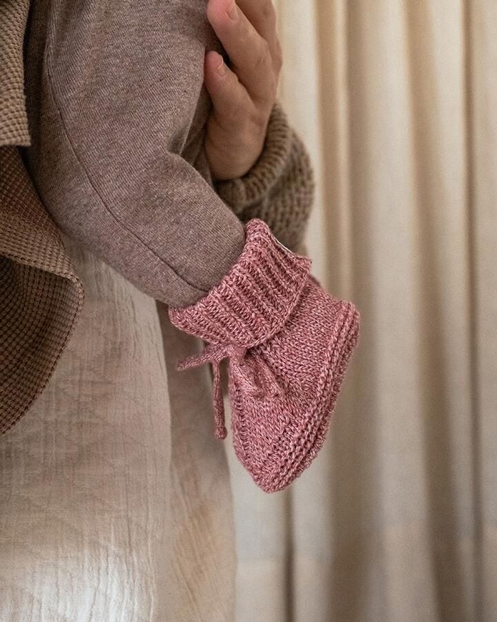 Lodger Baby Slofjes Gebreid Rood Katoen Newborn Slofjes & Babysokjes - Foto 2