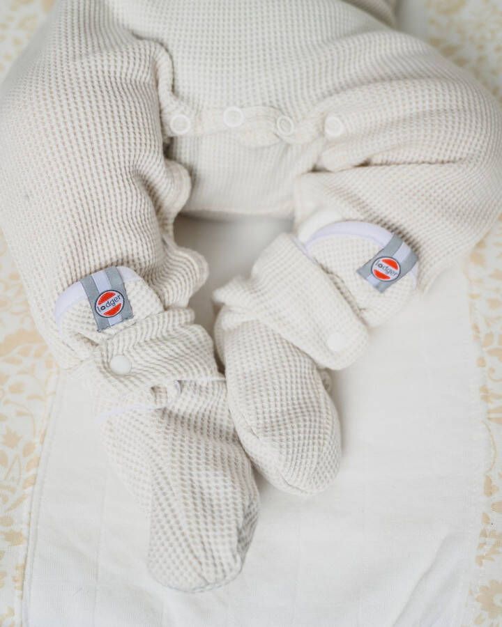 Lodger Babyslofjes Creme Slipper Ciumbelle Katoen Luchtig 3-6M - Foto 2