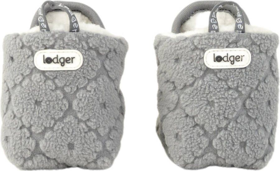 Lodger Babyslofjes Winter Slipper Folklore 100% Fleece -6M Klittenbandsluiting Slofjes die blijven zitten Grijs - Foto 4