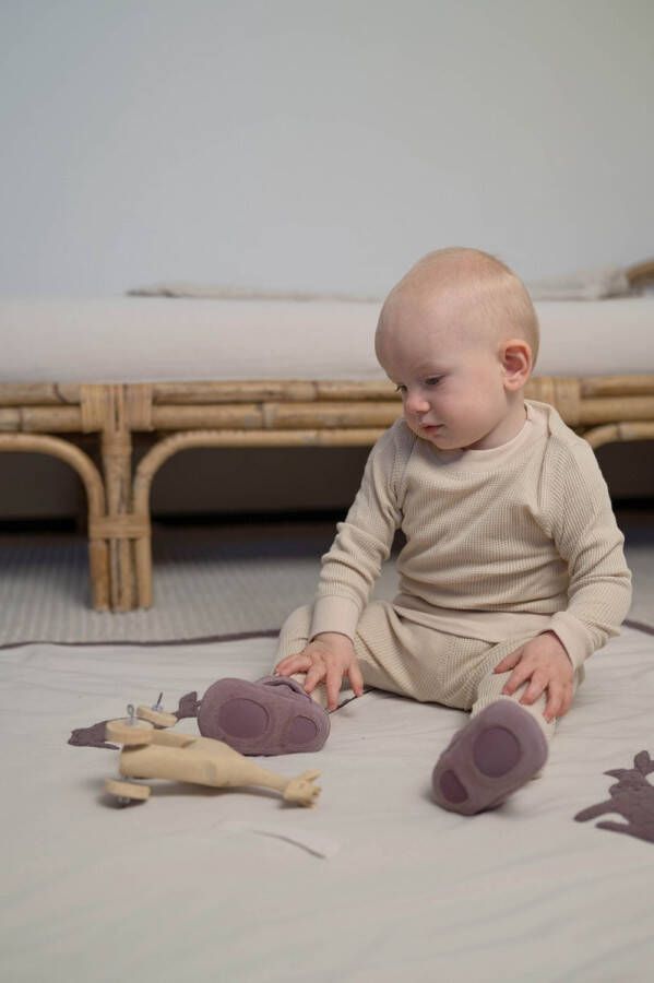 Lodger Baby Schoentjes Walker Mocassin Paars Antislip Soepel leer Klittenbandsluiting 15-18M - Foto 3