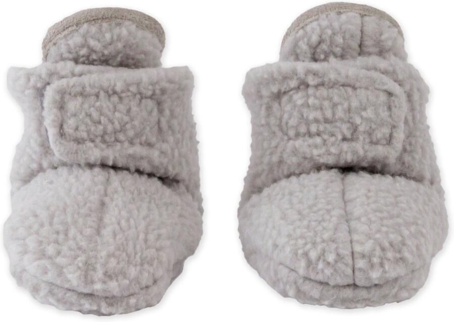 Lodger Teddy Baby Slofjes Grijs Fleece