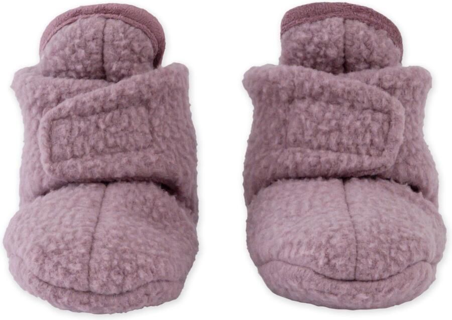 Lodger Teddy Baby Slofjes Antislip Paars Fleece