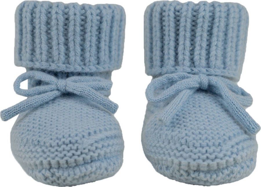 Lodger Merino wol slofjes Blauw Blijven altijd vastzitten