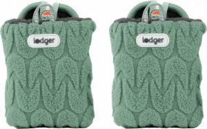 Lodger Pantoffels Baby Slipper Empire 2-Laags Fleece Unisex 12-18 maanden Klittenbandsluiting Warm Antislip Groen