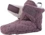 Lodger Baby Slofjes 12-18 maanden Creme Slipper Folklore 100% Fleece Klittenbandsluiting Slofjes die blijven zitten - Thumbnail 2