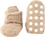 Lodger Winter Slofjes Slipper Folklore 100% Fleece -6M Klittenbandsluiting Slofjes die blijven zitten Beige - Thumbnail 1