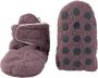 Lodger Baby Slofjes 6-12 maanden Paars Slipper Folklore 100% Fleece Klittenbandsluiting Slofjes die blijven zitten - Thumbnail 2