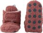 Lodger Baby Slofjes -6M Donkerroze Slipper Folklore 100% Fleece Klittenbandsluiting Slofjes die blijven zitten - Thumbnail 3