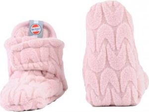 Lodger Slofjes Baby Slipper Empire 2-Laags Fleece 3-6 maanden Klittenbandsluiting Warm Roze