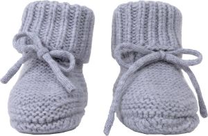 Lodger Wollen Slofjes Baby 0-6M Grijs Slipper Merinowol 100% Merinowol Fashionable