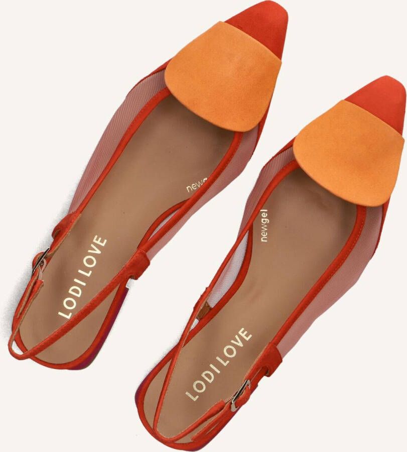 LODI Slingbacks Dames Bro5264 Maat: 40 Materiaal: Nubuck Kleur: Rood - Foto 3