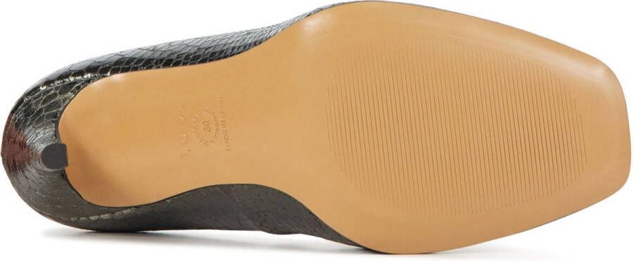 Lodi Pumps Stiletto Dames Damesschoenen Leer Slangenprint Blokhak hoogte 10 cm Wolis te Lood - Foto 4