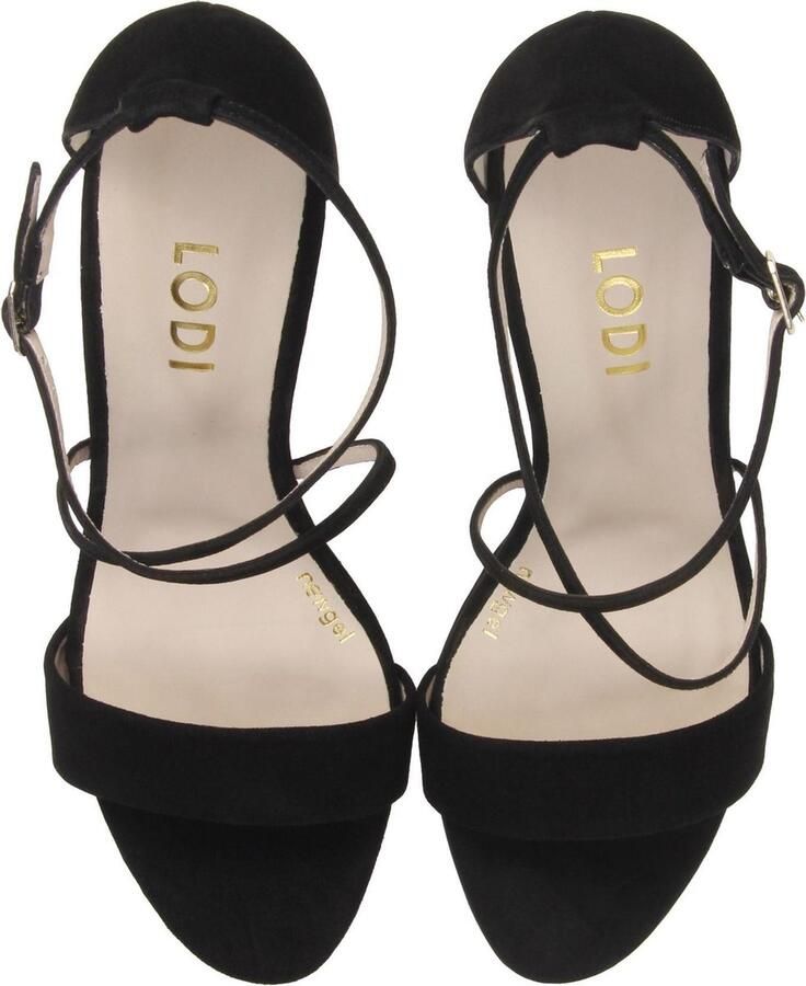 Lodi Sandalen Dames Damesschoenen Suède Blokhak hoogte 8 cm Idiara Zwart - Foto 2