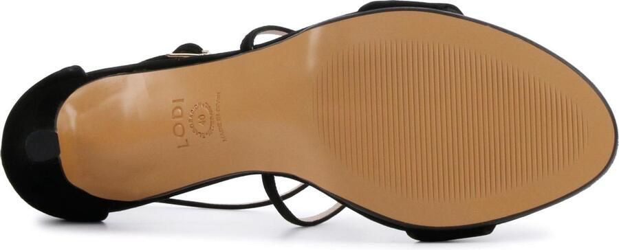 Lodi Sandalen Dames Damesschoenen Suède Blokhak hoogte 8 cm Idiara Zwart - Foto 6