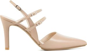 Lodi Pumps Stiletto Dames Damesschoenen Leer Naaldhak hoogte 9 cm Rabia TP Beige