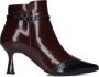 Lodi Racon Enkellaarsjes Enkelboots met rits Dames Bordeaux - Thumbnail 4