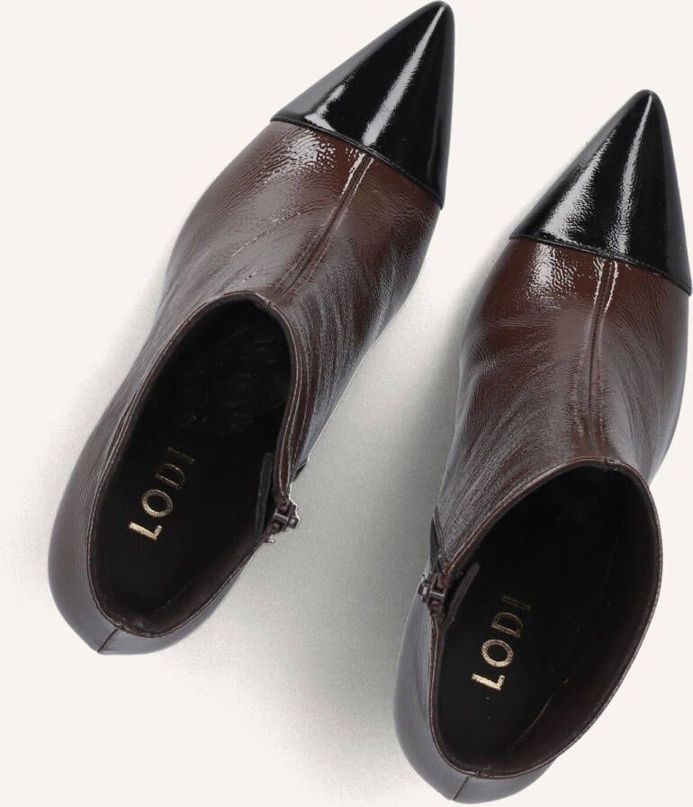 Lodi Racon Enkellaarsjes Enkelboots met rits Dames Bordeaux