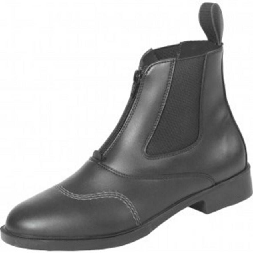Loesdau Jodphur Avignon paardrijschoenen stalschoenen synthetisch zwart rits