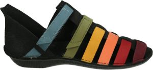 Loints of Holland 39101 TERPOORTEN Volwassenen Platte sandalen Zwart