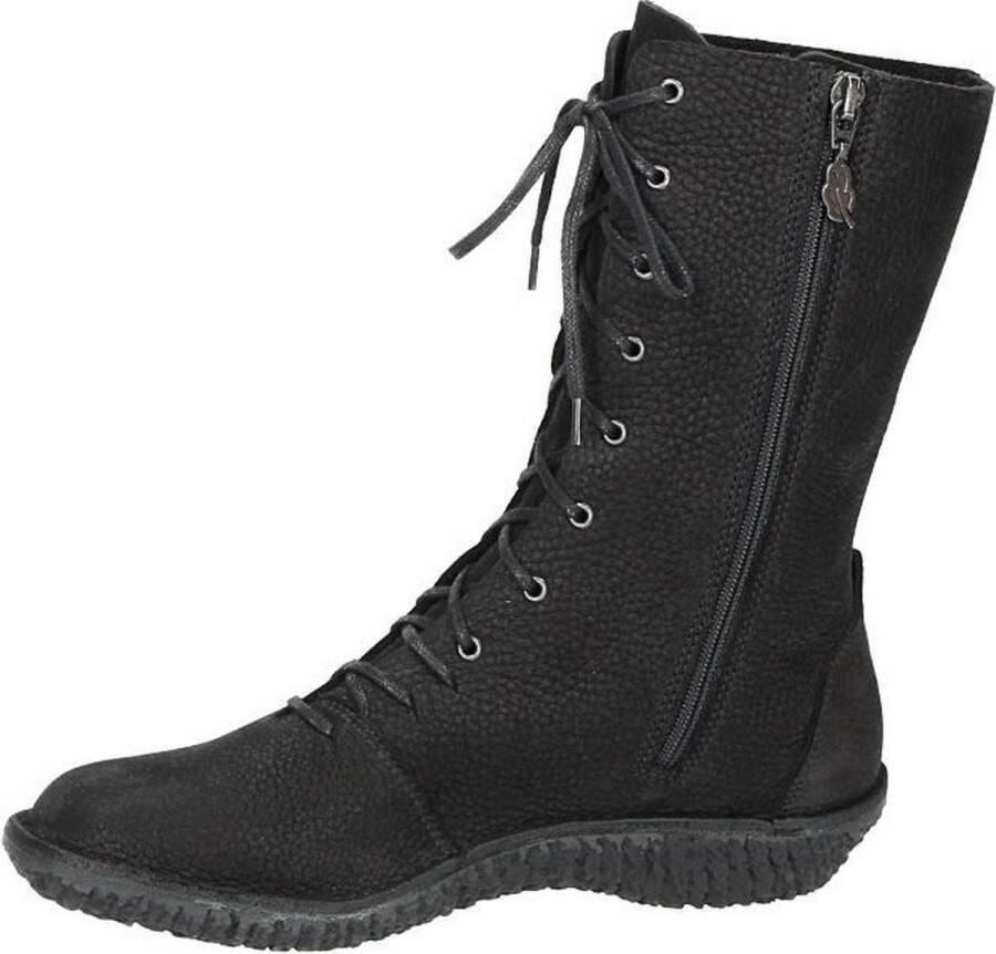 Loints of Holland 37820~VLIEGERT~~~~~~~~~~~~~~~~ Hoge sneakersVeterlaarzenDames veterschoenenDames sneakersHalf-hoge schoenen Zwart - Foto 2